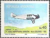 [International Stamp Exhibition "Argentina '85", Buenos Aires, First Airmail Flights, type BCZ]