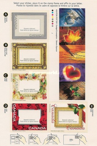 ["Picture Postage" Greetings Stamps - Self-Adhesive - Inscription "Domestic Lettermail", type ]