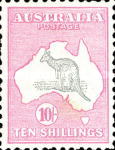 [Definitive Issues - Kangaroo and Map, type A12]