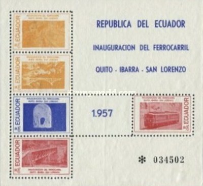 [Opening of Quito-Ibarra-San Lorenzo Railway, type ]