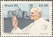 [Papal Visit and the 10th Anniversary of the National Eucharistic Congress - Pope John Paul II and Cathedrals, type BNY]