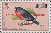 [Bird Issue of 1985 Overprinted "20 YEARS OF PROGRESS", type ZN3]