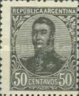 [General San Martin - Watermark 3,4 or Unwatermarked, type BK14]