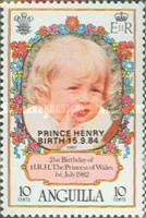[Number 483-488 Overprinted "PRINCE HENRY BIRTH 15.9.`84", type RX2]