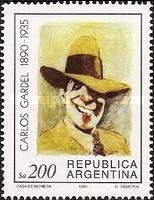 [The 50th Anniversary of the Death of Carlos Gardel, Entertainer, type BDH]
