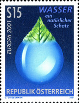 [EUROPA Stamps - Water, Treasure of Nature, type BUZ]