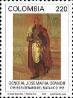 [The 200th Anniversary of the Birth of Jose Maria Obando, 1795-1861, type BMT]