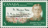 [The 50th Anniversary of the Death of John McCrae - Soldier and Poet, type MB]
