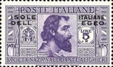 [Italian Stamps in Different Colors Overprinted "ISOLE ITALIANE DELL'EGEO", type AF]