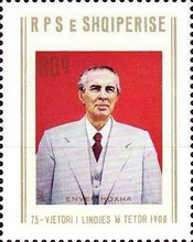 [The 75th Anniversary of the Birth of Enver Hoxha, type BDN]