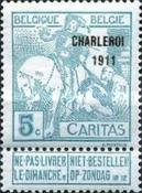 [Overprinted "CHARLEROI 1911", type AO10]
