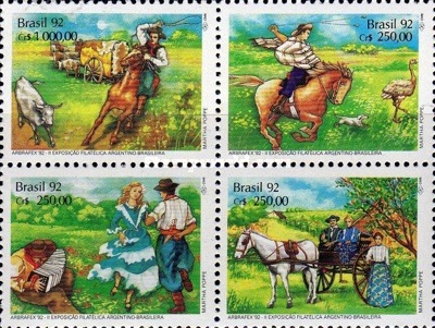 [Argentinian-Brazilian Stamp Exhibition "Abrafex '92" - Porto Alegre, Rio Grande do Sul, Brazil, type ]