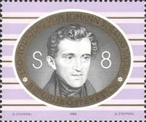 [The 150th Anniversary of Johann Strauss, the Elder, type BRM]