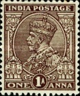 [King George V, 1865-1936 - Inscription "INDIA POSTAGE", type XBY]