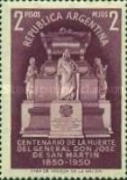 [The 100th Anniversary of the Death of San Martin, 1850-1950, type LM]