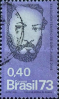[The 150th Anniversary of the Birth of Goncalves Dias, Poet, 1823-1864, type AZB]