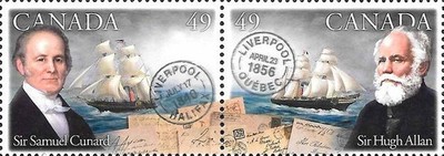 [Sir Samuel Cunard and Sir Hugh Allan - Pioneers of Transatlantic Mail Services, type ]