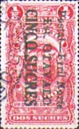 [Opening of Railway at Otavalo - Fiscal Stamps Inscribed "TIMBRE-CONSULAR" Overprinted "Postal-Frril Norte Est. OTAVALO" and Surcharged, type GZ]