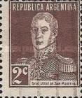 [Definitive Issues - General San Martin, without Period after Value, type CW2]