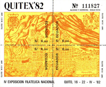 [National Stamp Exhibition "QUITEX '82" - Quito, Ecuador, type ]
