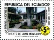[Airmail - The 150th Anniversary of the Birth of Juan Montalvo, Writer, 1832-1889, type BSK]