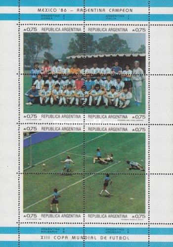 [Football World Cup - Mexico 1986 - Winners, Argentina, type ]