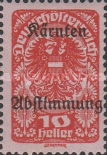 [Overprinted "Kärnten Abstimmung" - Referendum in Carinthia, type BD1]