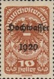 [Overprinted "Hochwasser 1920", type BG1]