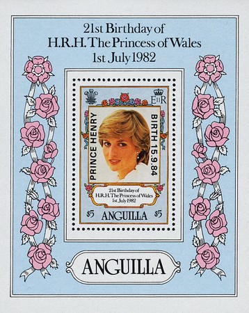 [Number 495 Overprinted "PRINCE HENRY BIRTH 15.9.`84", type ]