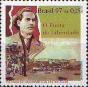 [The 150th Anniversary of the Birth of Antonio de Castro Alves, Poet, 1847-1871, type CYZ]