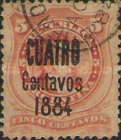 [Number 25 & 27 Overprinted "1884" and Surcharged, type W9]