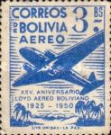 [Airmail Stamps - The 25th Anniversary of the Lloyd Aereo Boliviano, type FM4]