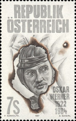 [The 75th Anniversary of the Birth of Oskar Werner, type BPX]
