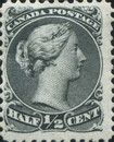 [Queen Victoria - Size: No. 1-1C 17 x 21 mm, No. 2-3a: 20 x 24mm. For Earlier Issues, see British Canada, type A3]