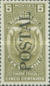 [Inscribed "Moviles Timbre Fiscal" and Overprinted "POSTAL", type ADI]
