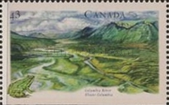 [Canadian Rivers - Imperforated Top or Bottom, type AXZ]