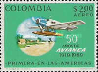 [Airmail - The 50th Anniversary of "Avianca" Airline, type AHD]