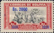[Currency Revaluation - Founding of La Paz stamps of 1951 Surcharged, type FW2]