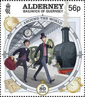 [The 150th Anniversary of the Publication of Jules Verne's Around the World in 80 Days, type ACF]