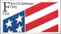 [For Domestic use - "F" Flag (29 cents), type BUW]