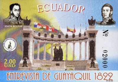 [The 183rd Anniversary of the Talks of Guayaquil, type YAU]