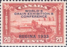 [No 148. Overprinted "WORLD'S GRAIN EXHIBITION & CONFERENCE/REGINA 1933", type CA]