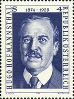 [The 100th Anniversary of the Birth of Hugo von Hofmannsthal, type AKO]