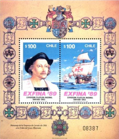 [Stamp Exhibition "Exfina '89" - Santiago, Chile, type ]
