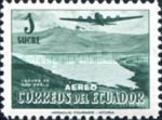 [Airmail - Douglas DC-4 over San Pablo Lake, type ACY]