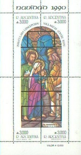 [Christmas, Stained Glass Windows by Carlos Quaglia from Church of Immaculate Conception, Villaguay, type ]