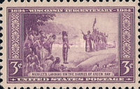 [The 300th Anniversary of the Arrival of French Explorer Jean Nicolet at Green Bay, Wisconsin, type IY]