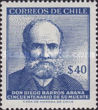[The 50th Anniversary of the Death of Diego Barros-Arana, Historian, 1830-1907, type LI]