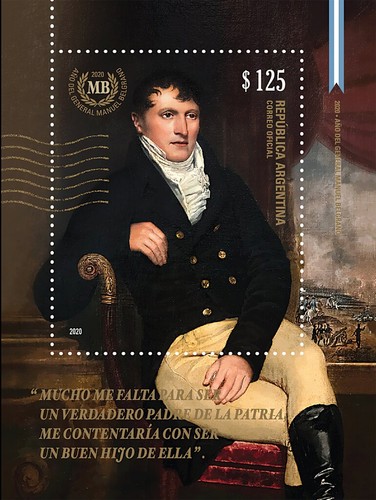 [The 200th Anniversary of the Death of General Miguel Belgrano, 1770-1820, type ]