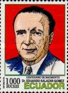 [The 100th Anniversary of the Birth of Eduardo Salzar Gomez, 1895-1958, type CIE]